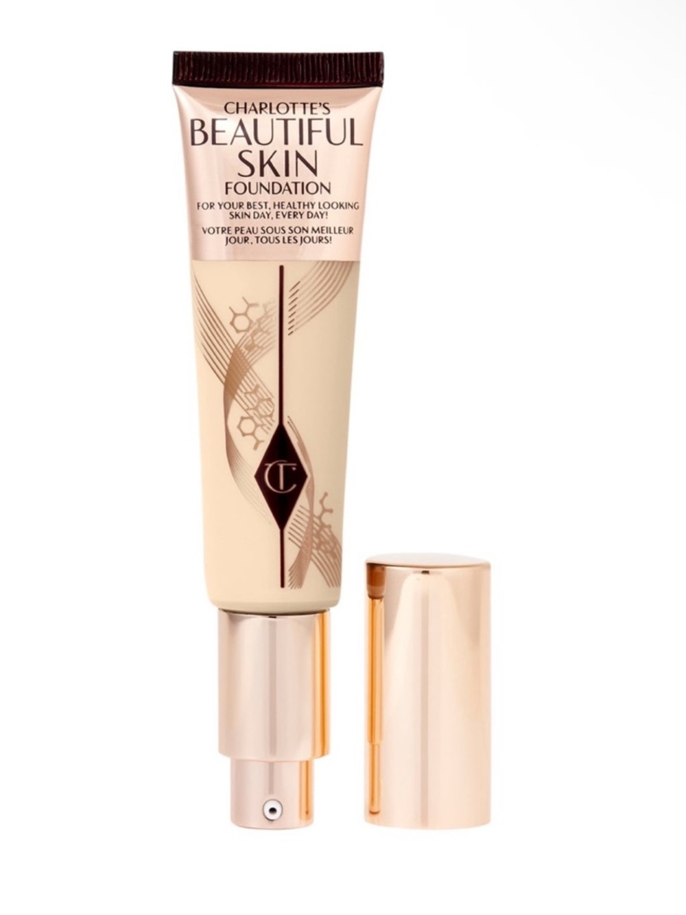 Charlotte Tilbury Beautiful Skin Foundation Tube Shade 2 Neutral 30 ml NEW